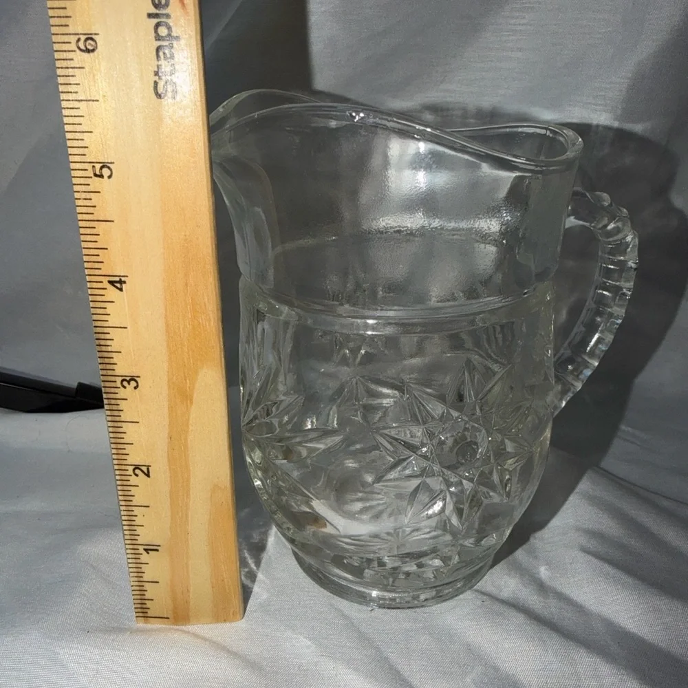 Vintage Anchor Hocking Star of David Glass Pitcher - Picture 7 of 10
